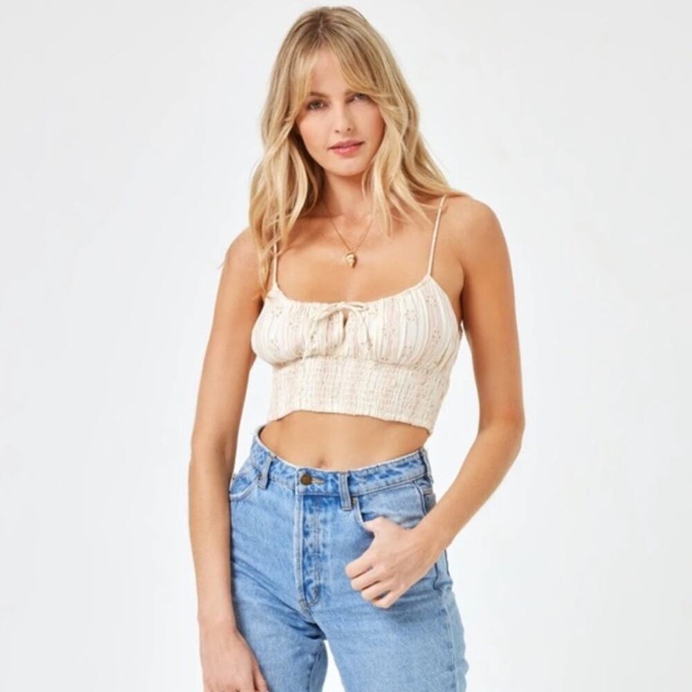NWT L*Space Falling‎ For You Top eyelet sz S